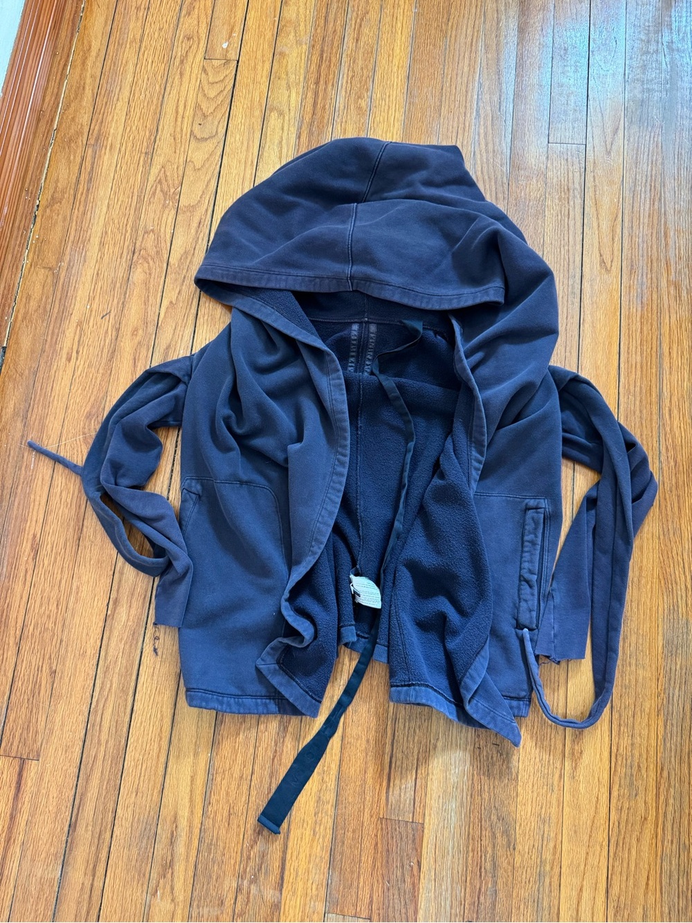 Dark plum rick Owens sweatshirt